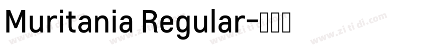 Muritania Regular字体转换